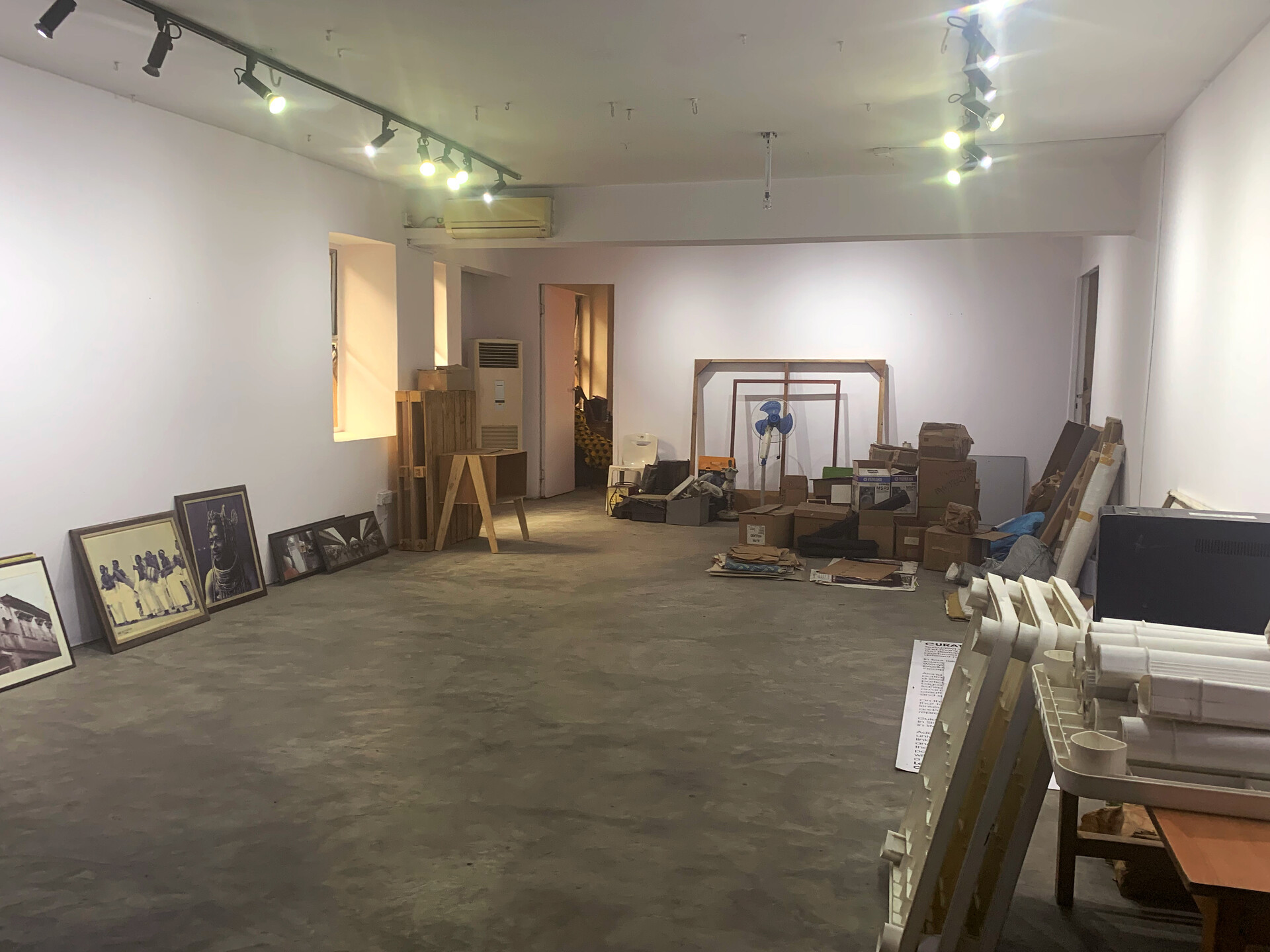 The exhibition space at the CCA, Lagos. Image by author.